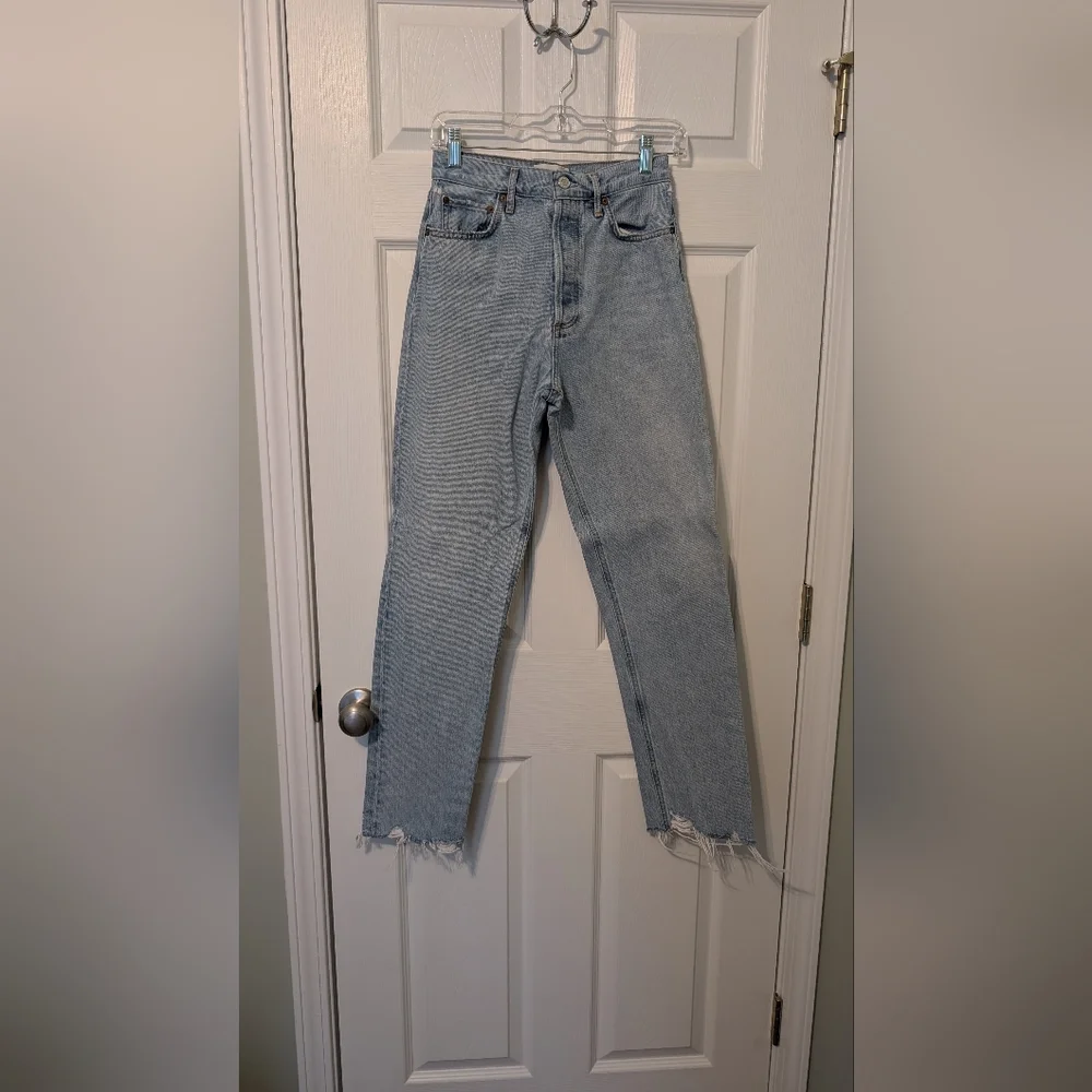 Agolde 90s Pinch Waist High Rise Straight Jeans - Picture 2 of 6